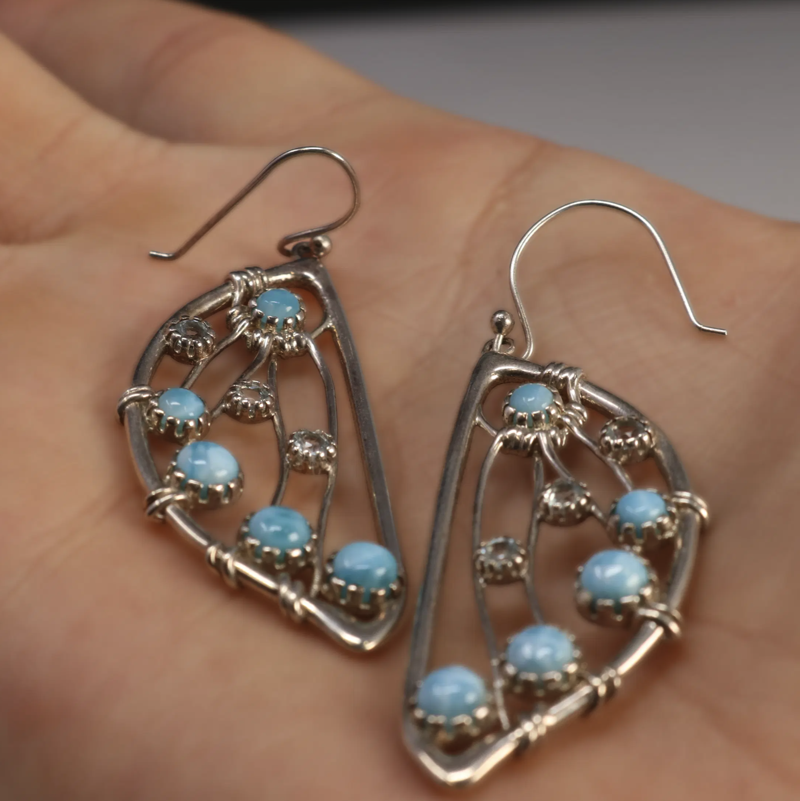 Larimar Earrings